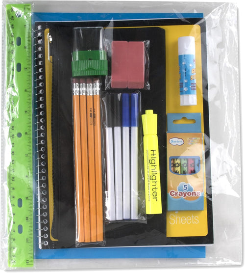 24 Pack Bulk Backpacks with School Supplies for Kids | Back to School Bundle