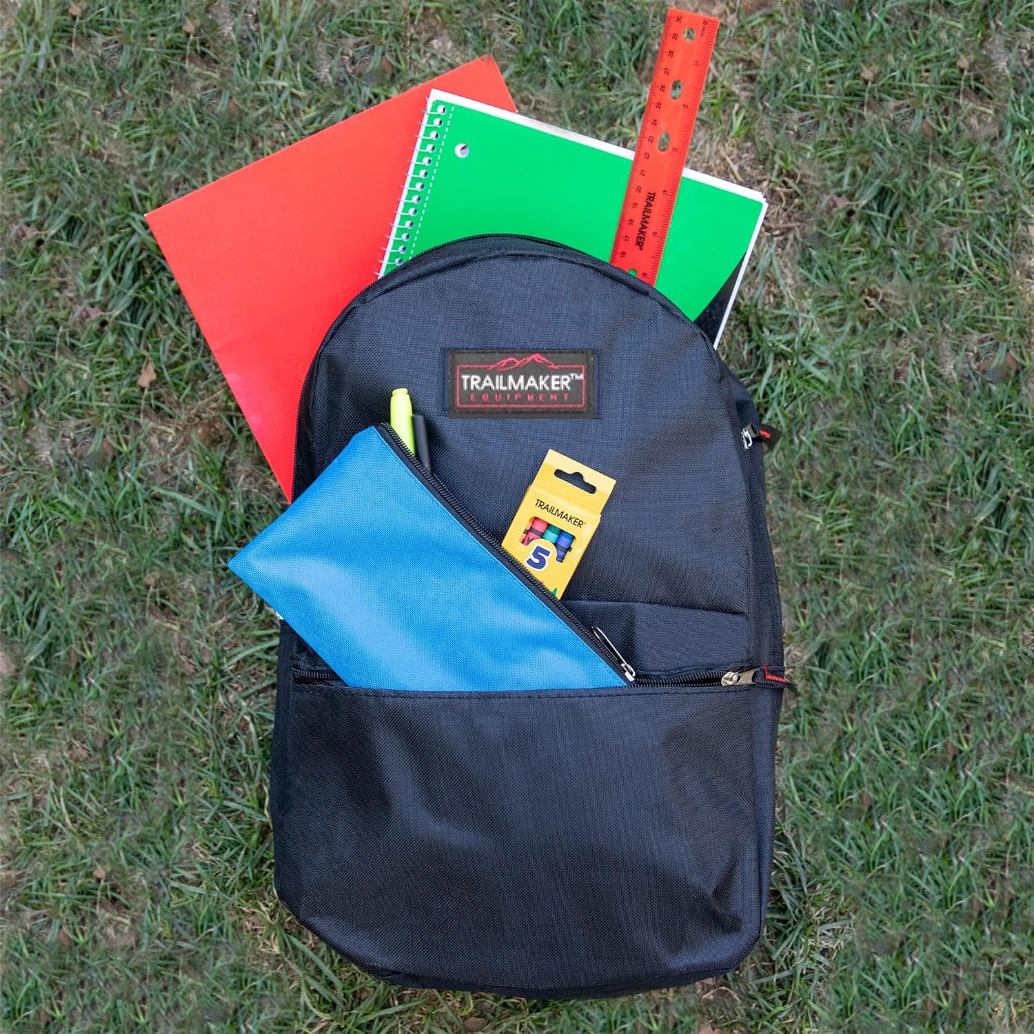24 Pack Bulk Backpacks with School Supplies for Kids | Back to School Bundle