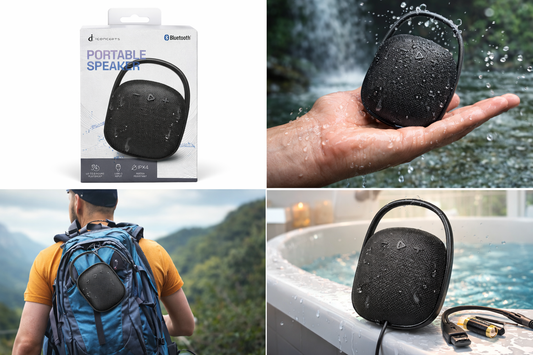 Mini Portable Bluetooth Speaker IPX4 Waterproof – Powerful Sound Anywhere